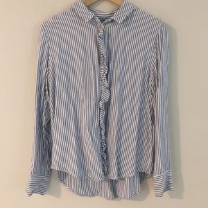 Treasure & Bond | Blue and White Striped Blouse